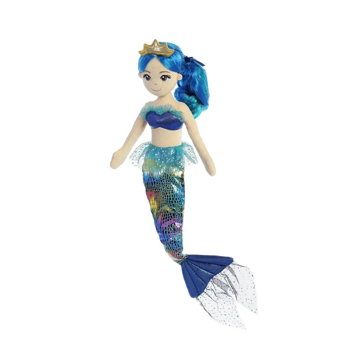 Aurora World Sea Sparkles Mermaid Doll Rainbow Indigo 18-Inch Dolls 1