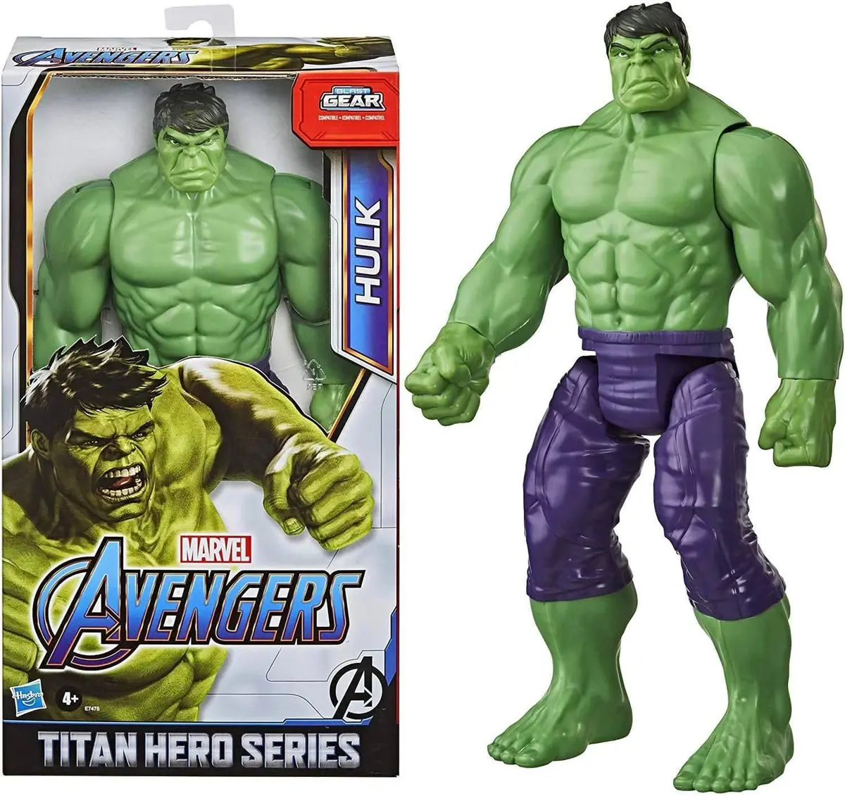 Avengers Marvel Titan Hero Series Blast Gear Deluxe Hulk 12-Inch Action Figure 1
