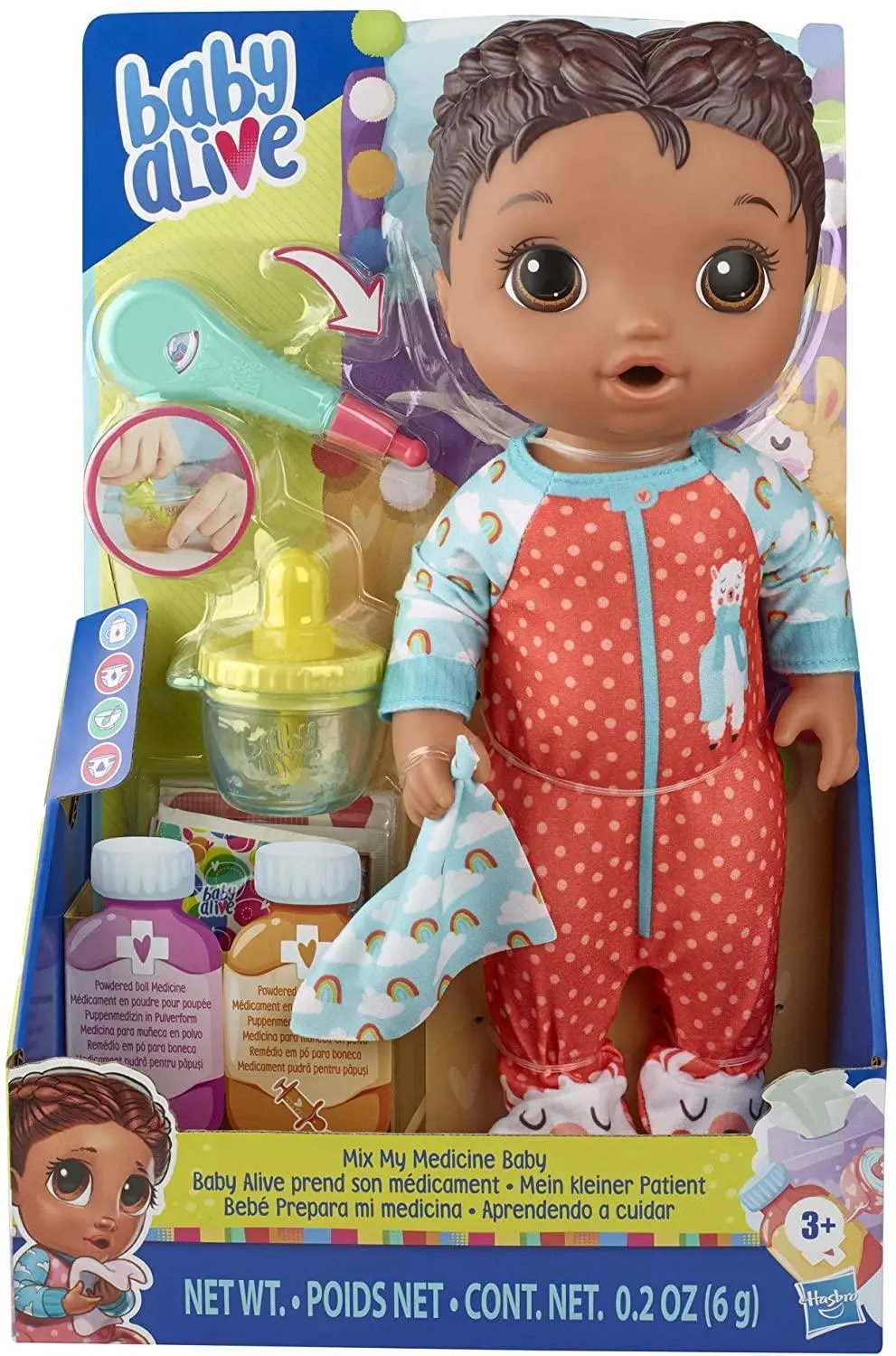 Baby Alive E6941 Mix My Medicine Baby Doll, Llama Pyjamas Dolls 1