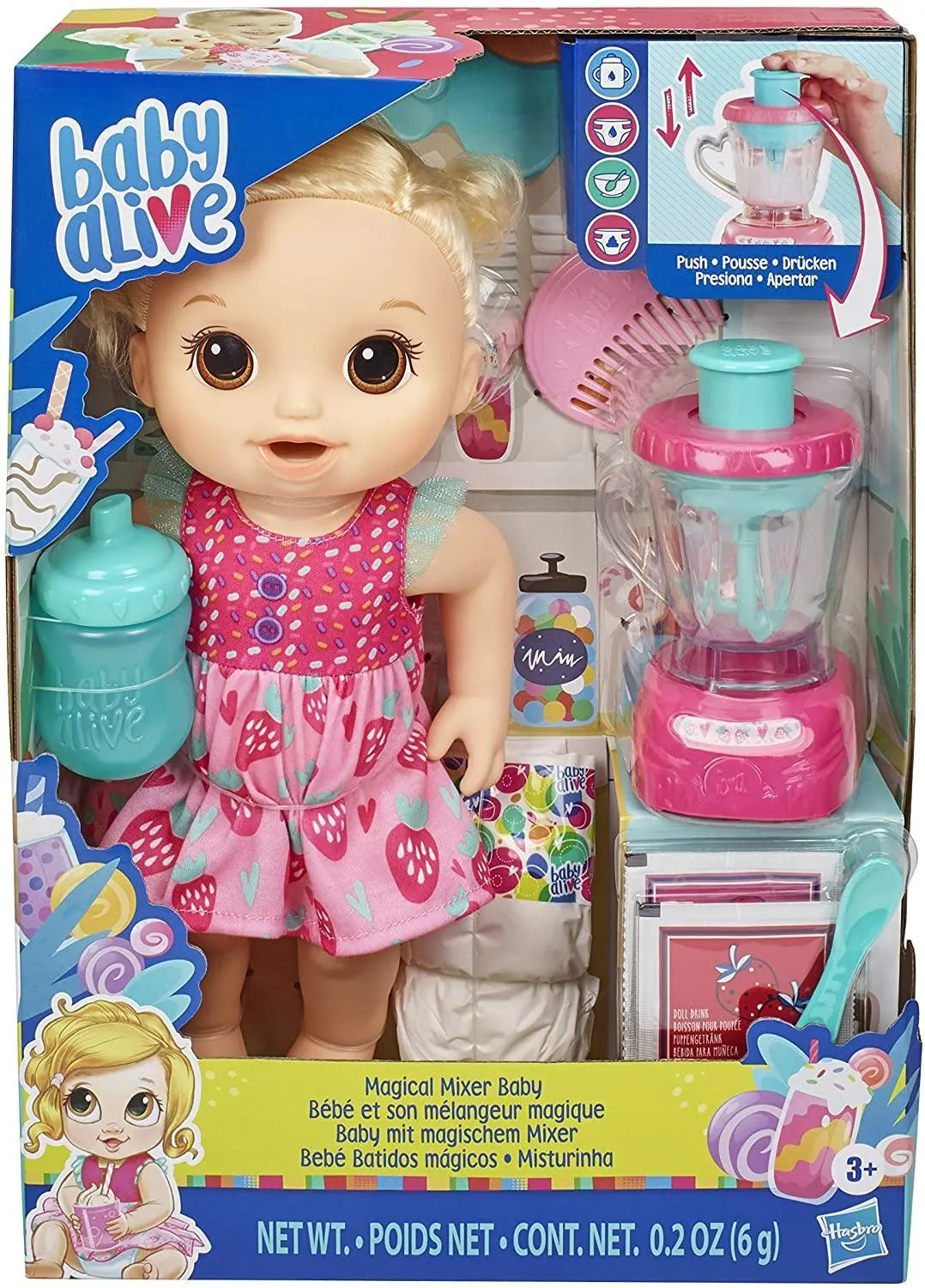 Baby Alive E6943 Magical Mixer Baby Doll Strawberry Dolls 1