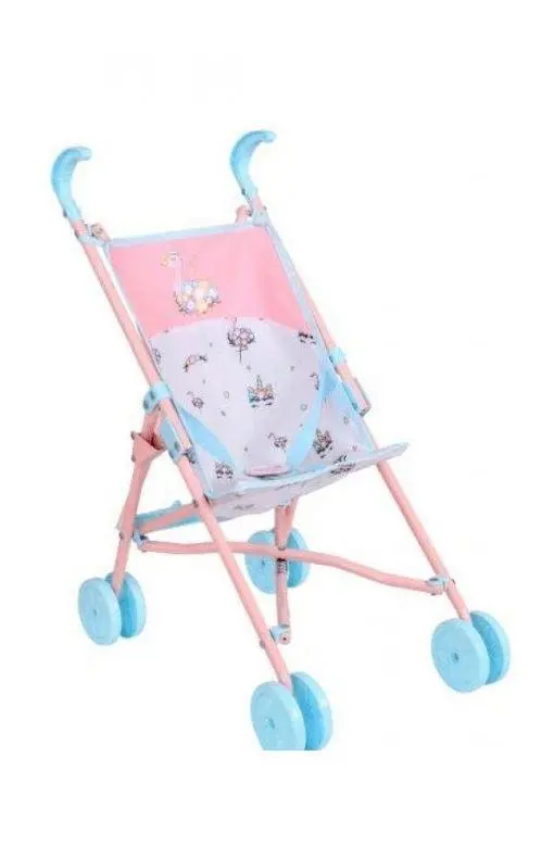 Baby Pink And Blue Single Buggy Pram Children's Buggy 1