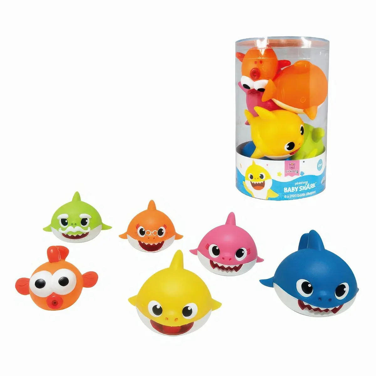 Baby Shark - Pvc Character Set For Baby Bath 1