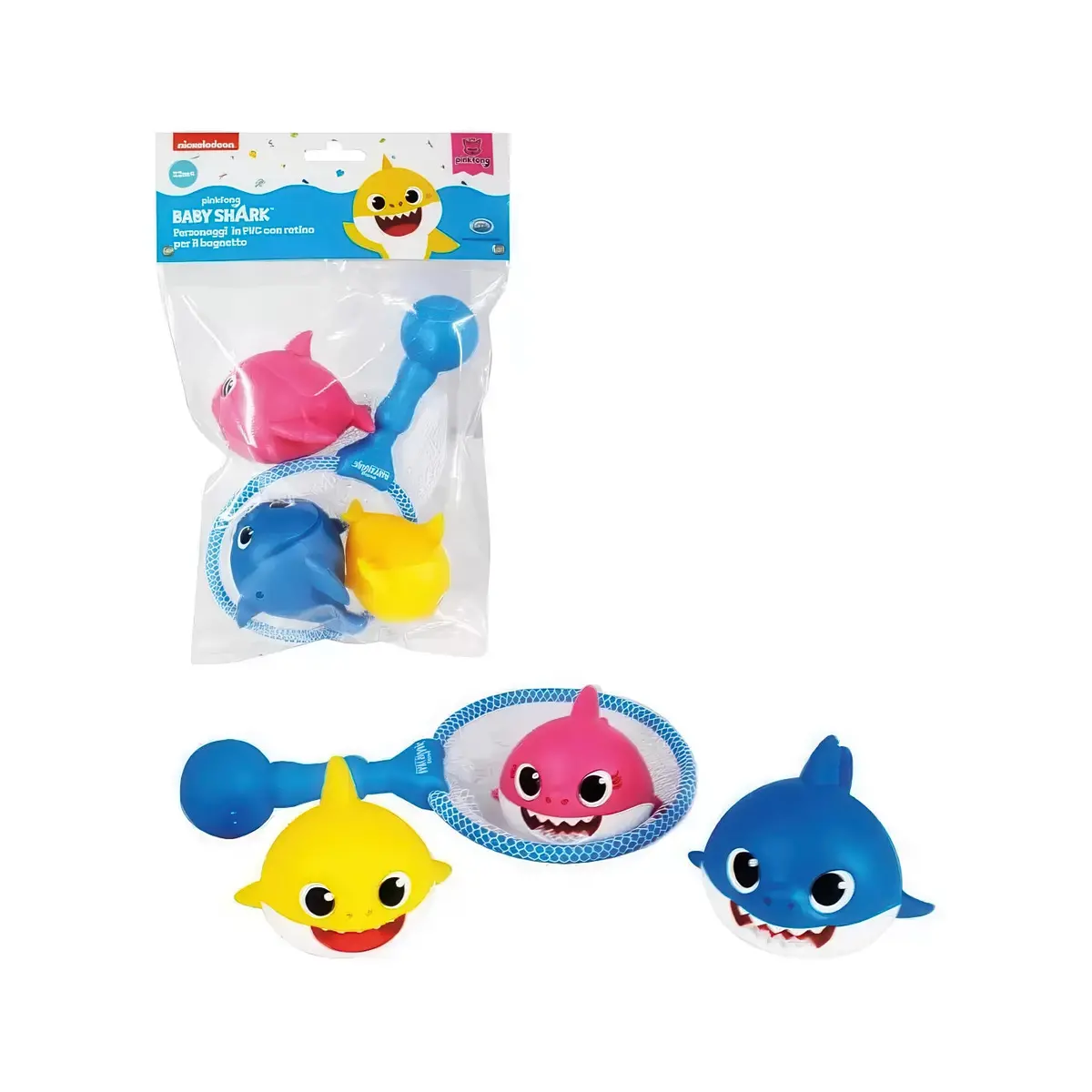 Baby Shark - Set Of 3 Pvc Characters For Bath 1
