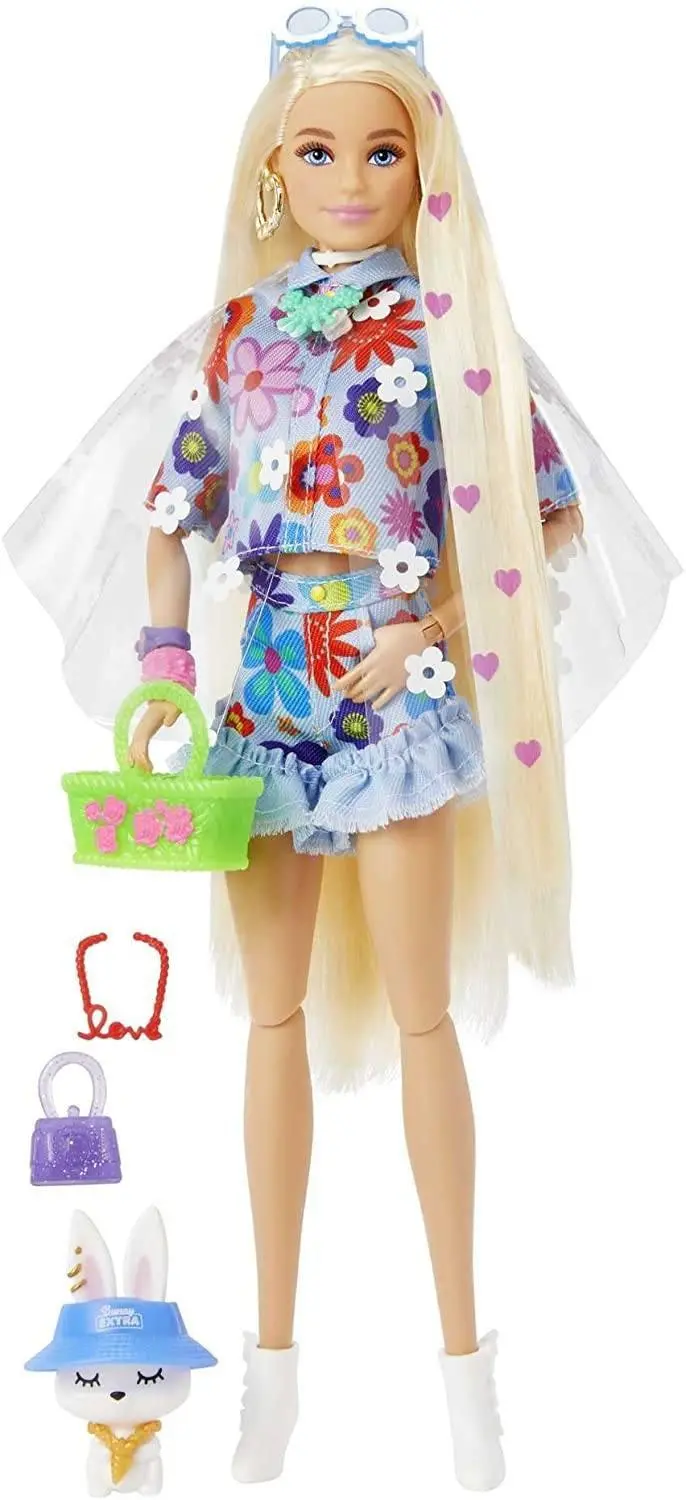 Barbie Extra Doll With Pet Bunny 1