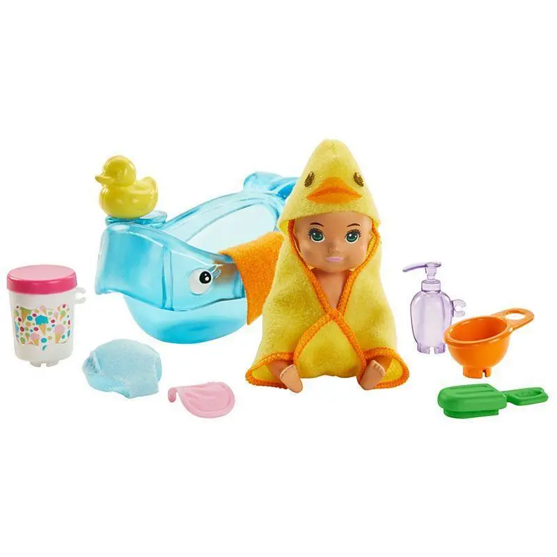 Barbie Ghv84 Skipper Babysitters Feeding And Bath-Time Playset 1