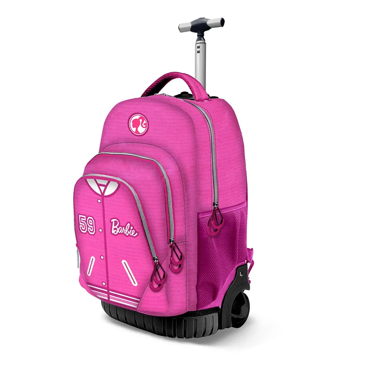 Barbie Pink Fan Gts Trolley Backpack Barbie Varsity 1