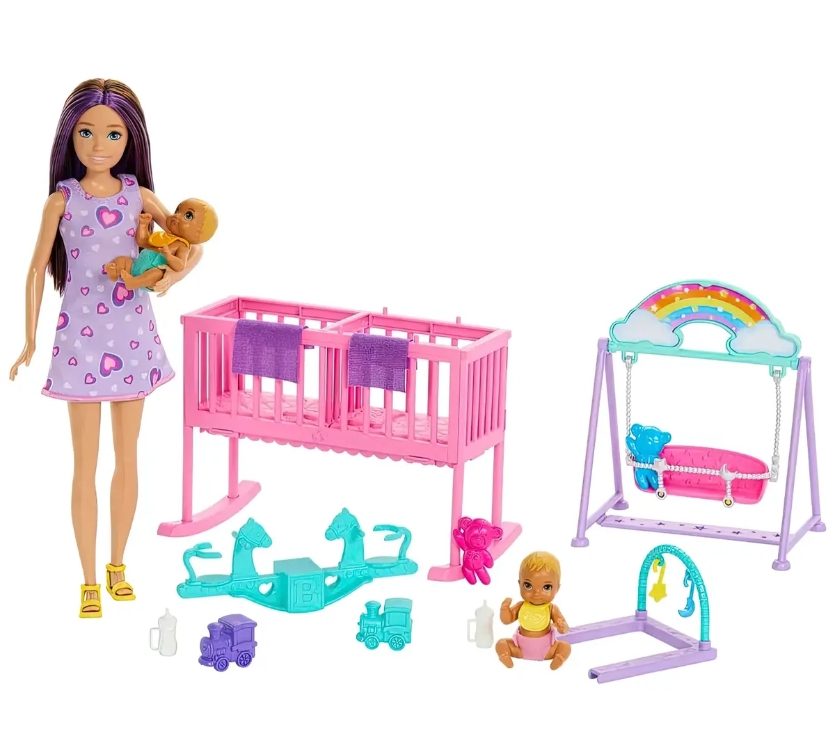 Barbie Skipper Babysitter Doll And Nursery Playset 1
