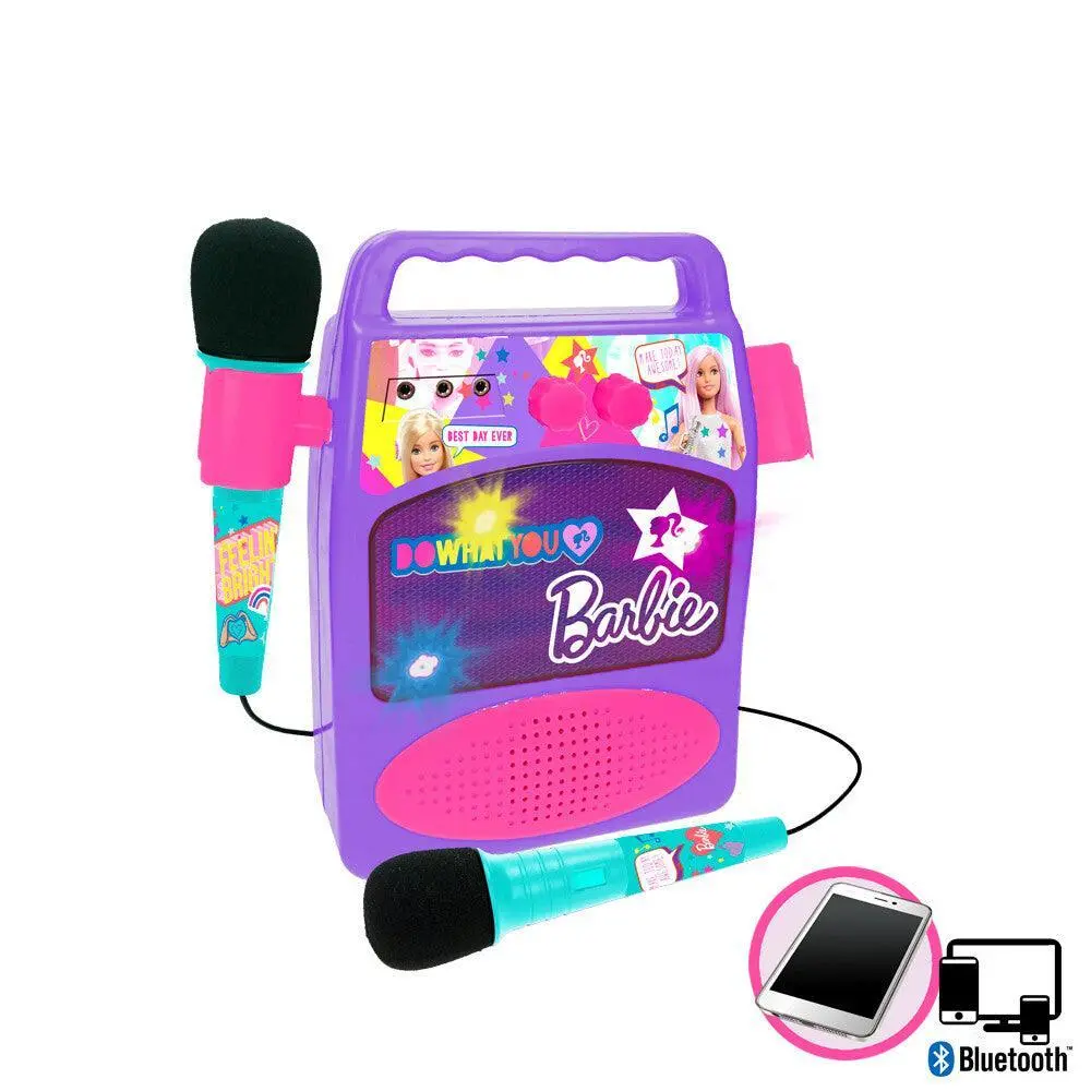 Barbie Toy Bluetooth Sound Amplifier With Microphones & Lights 1