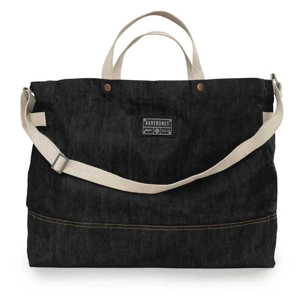 Neelum Firewood Carrier Tote | Waxed Denim 1
