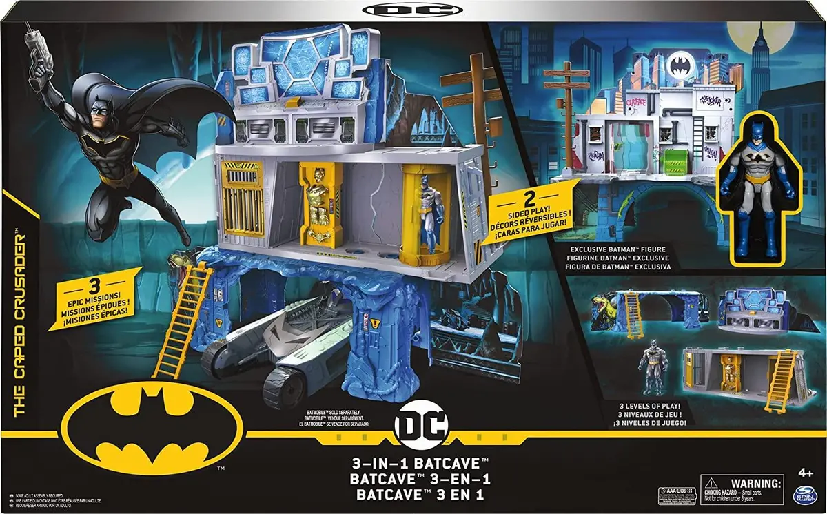 Batman 3-In-1 Batcave Two-Sided Playset 1