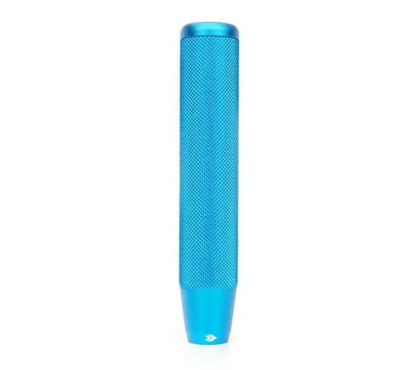 Nrg Knurled Shift Knob – Hidden Gem Design, Long Profile, Blue Finish 1