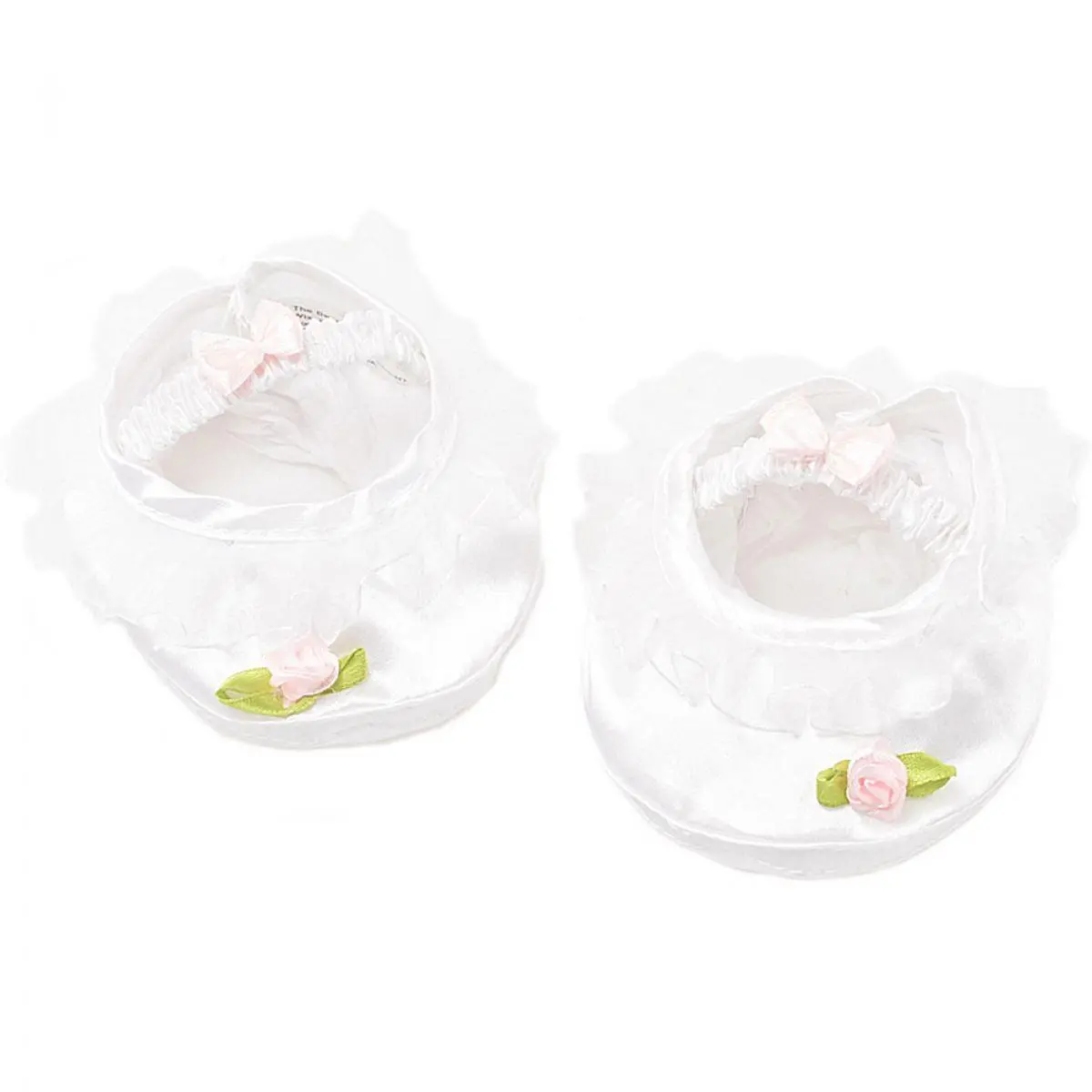 Be My Bear 16800 White Slippers For Doll 40Cm 1