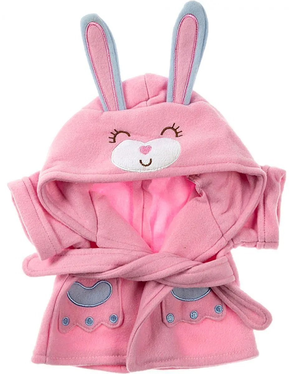 Be My Bear 20136 Bunny Bathrobe Pink For Doll 40Cm 1