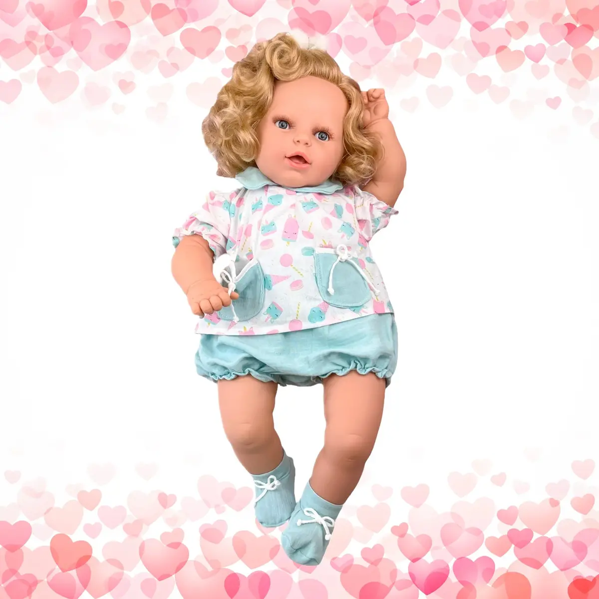 Berjuan 30082 My Baby Girl Unicorn Long Hair Doll 60Cm 1