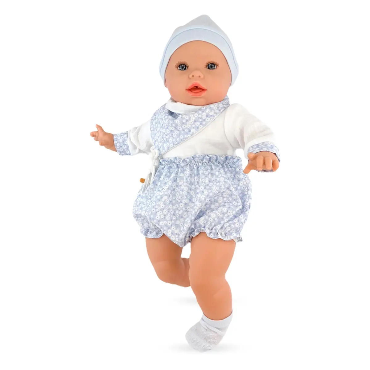 Berjuan 6025 Baby Llorón Doll 50Cm Crybaby Blue Flowers 1
