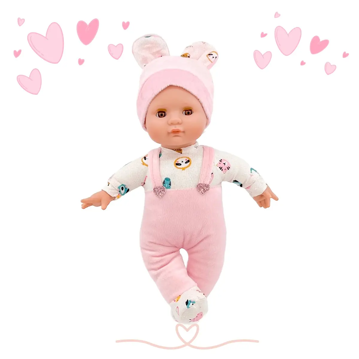Berjuan 6145 My First Baby Susu Crying Doll 30Cm - Pink 1