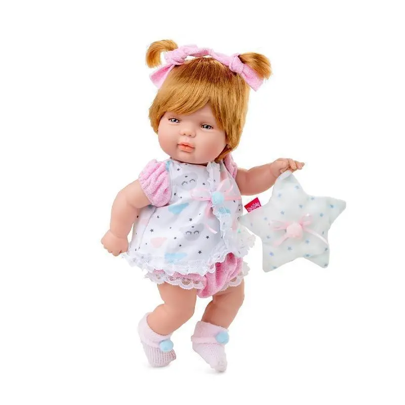 Berjuan Doll 0490 Baby Smile 30Cm Pink Dolls 1
