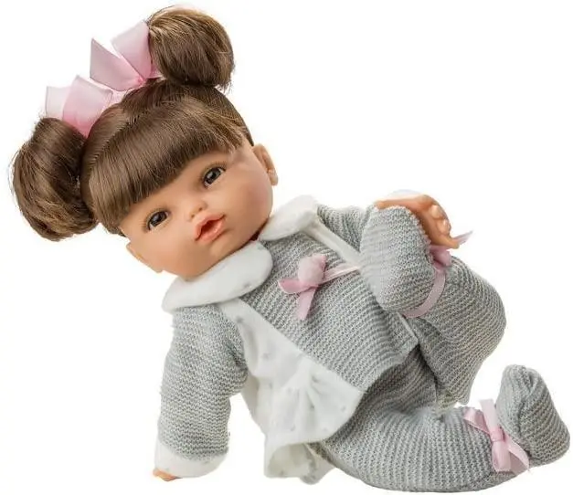 Berjuan Doll 2402 Large Posturitas Gray Suit 32Cm Pink Dolls 1
