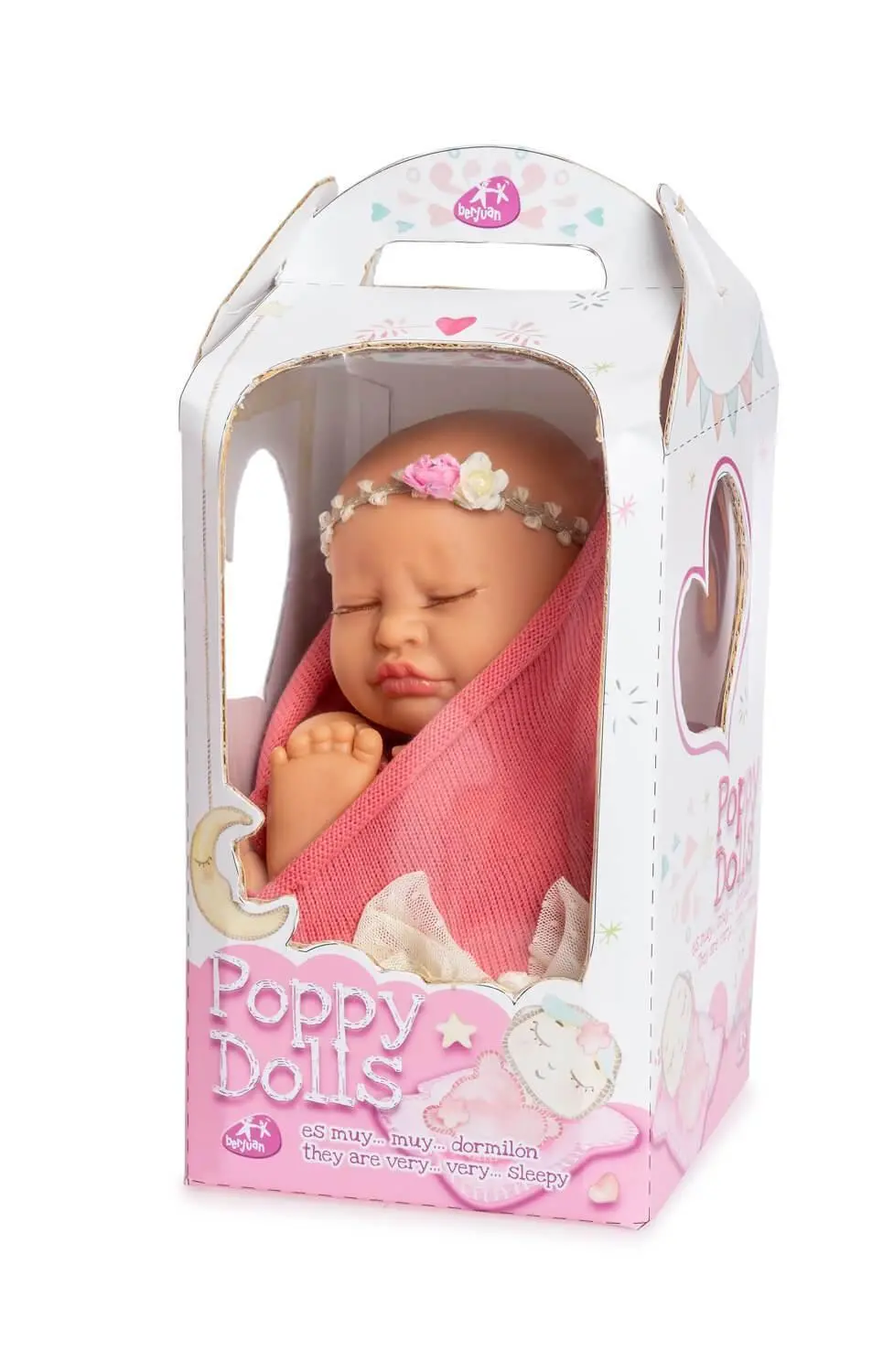 Berjuan Musical Baby Poppy Doll 38Cm With Lights & Sounds 1