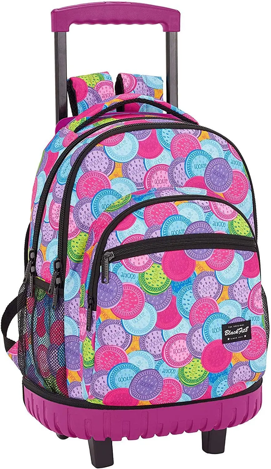 Blackfit8 "Cookies" Official Large School Backpack With Wheels, 46Cm 1