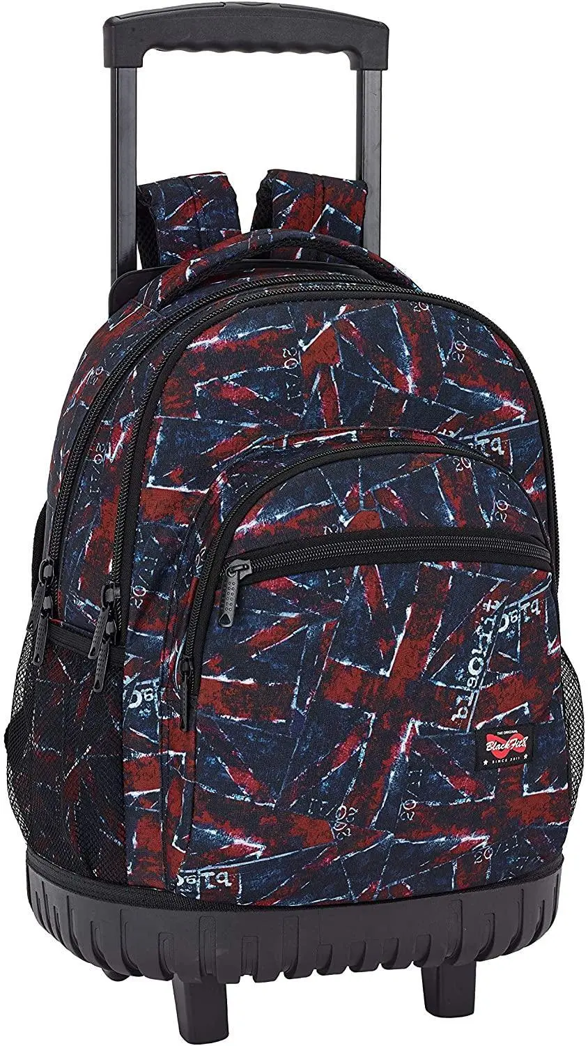 Blackfit8 "Flags" Official Large School Backpack With Wheels, 46Cm 1