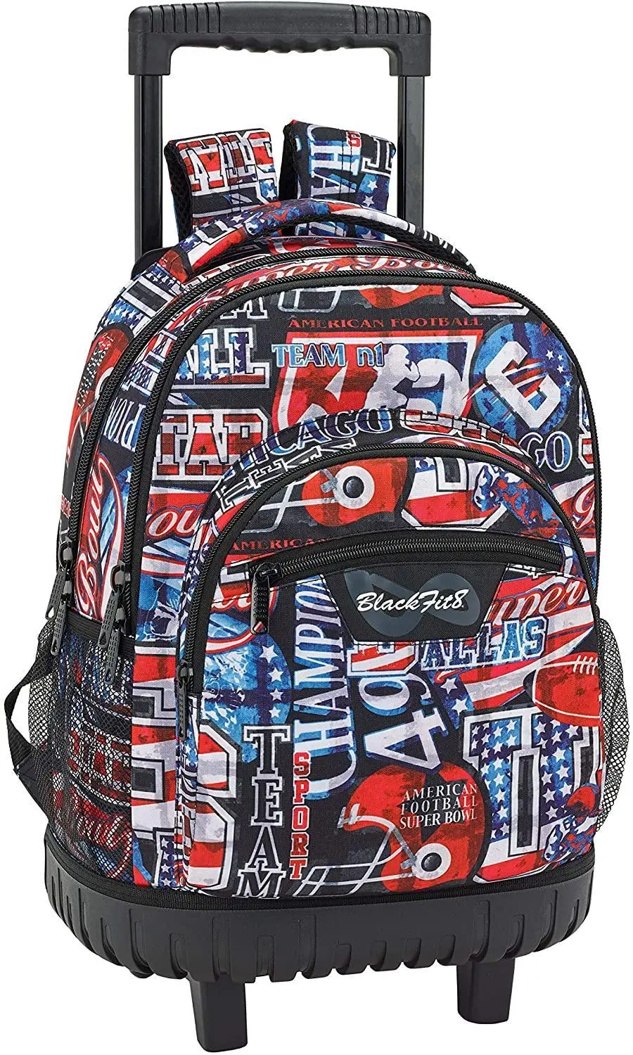Blackfit8 Super Bowl School Bag With Trolley 45Cm 1