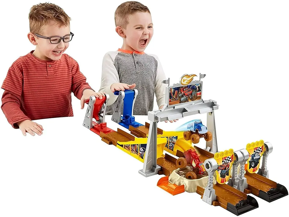 Blaze And The Monster Machines Mud-Pit Race Track Vehicle Playset 1