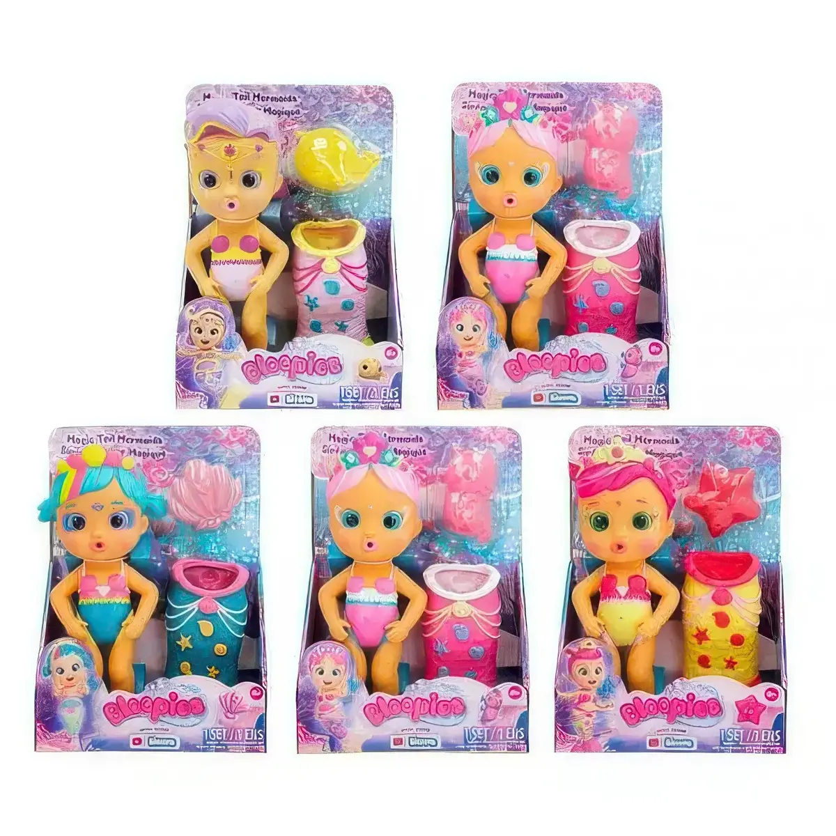 Bloopies Magic Tail Mermaids Mermaid Dolls - Assorted 1