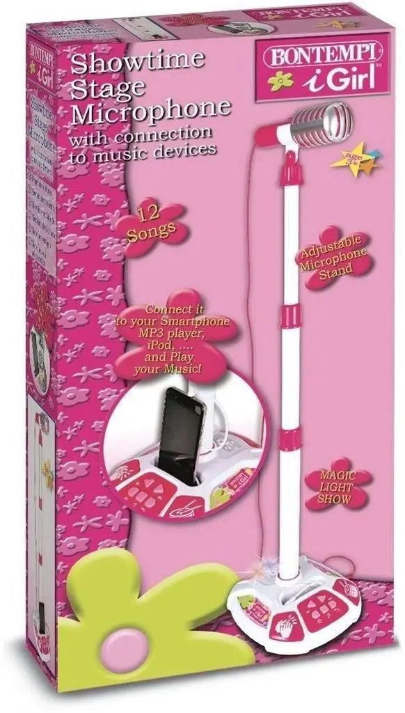 Bontempi 404271 Stage Microphone Playset - Pink Musical Instrument 1