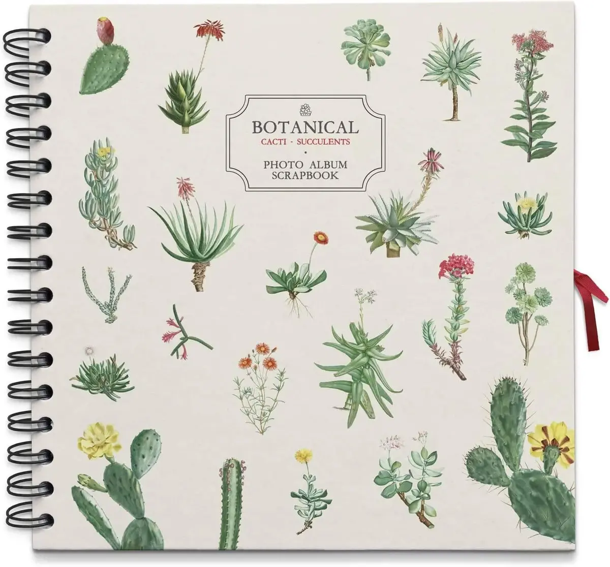 Botanical Cacti Scrapbook Photo Album 1