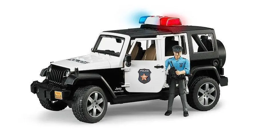 Bruder Police Jeep Wrangler Rubicon Unlimited 1
