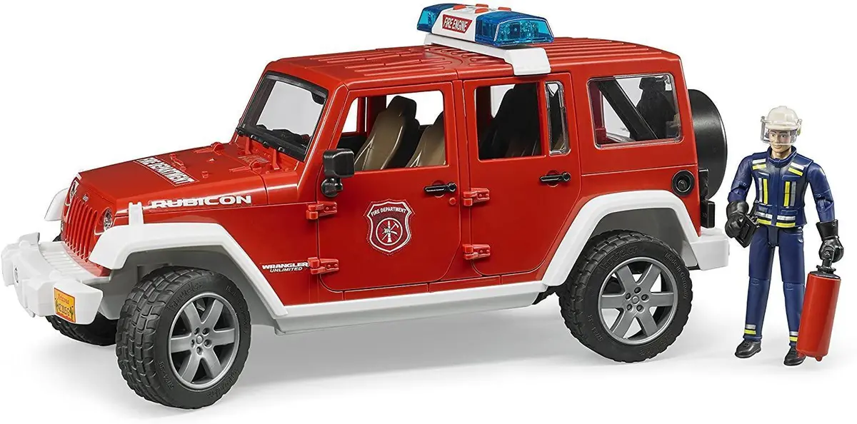 Bruder 02528 Jeep Rubicon Fire Rescue Vehicle 1