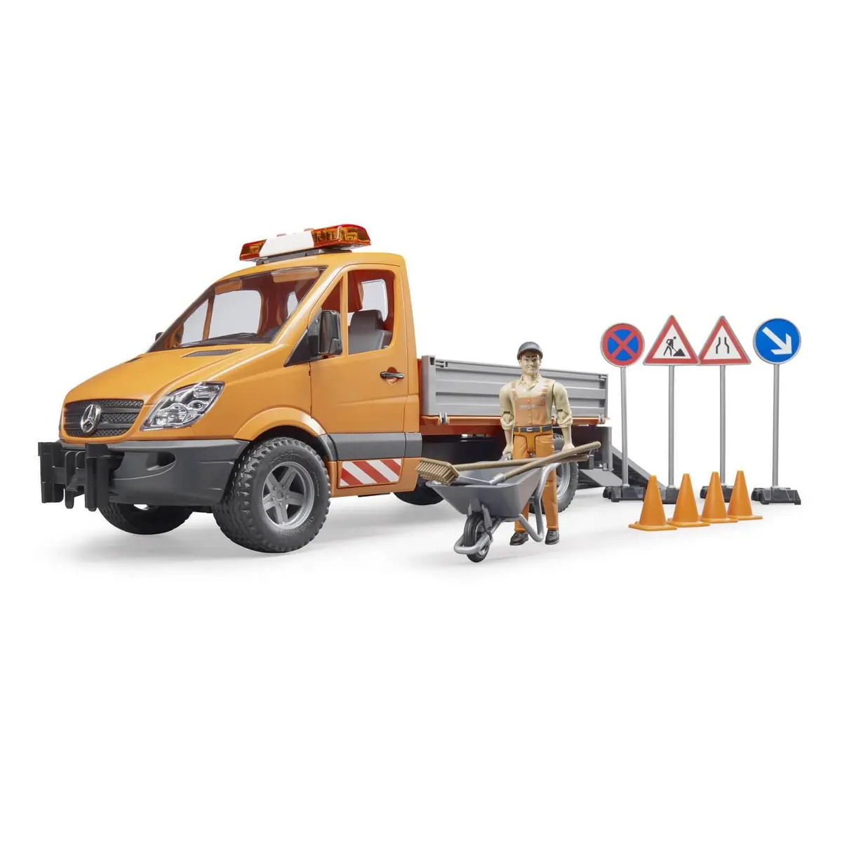 Bruder 02537 Mb Sprinter Municipal With Worker And Accessories Playset 1