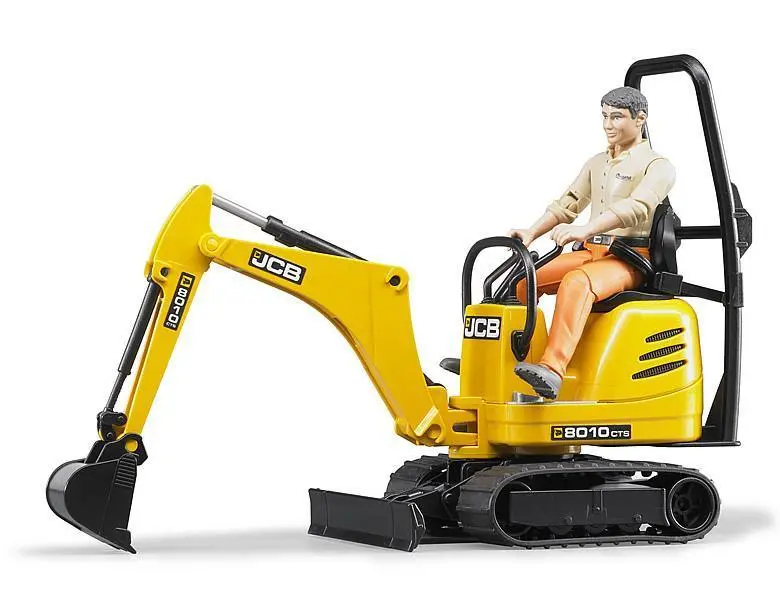 Bruder Bworld Jcb Micro Excavator 8010 Cts And Construction Worker 1