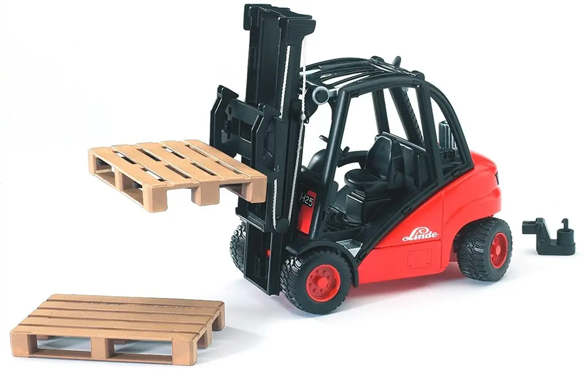 Bruder Linde Fork Lift H30d With 2 Pallets 1