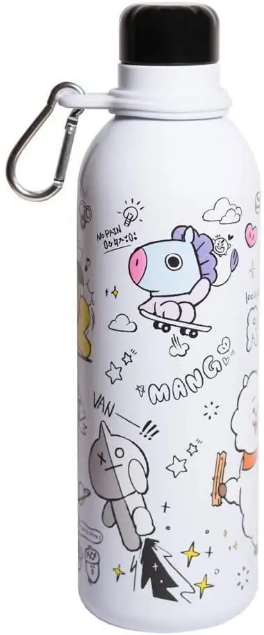 Bt21 Metallic Water Bottle - Sports Bottle 500Ml 1