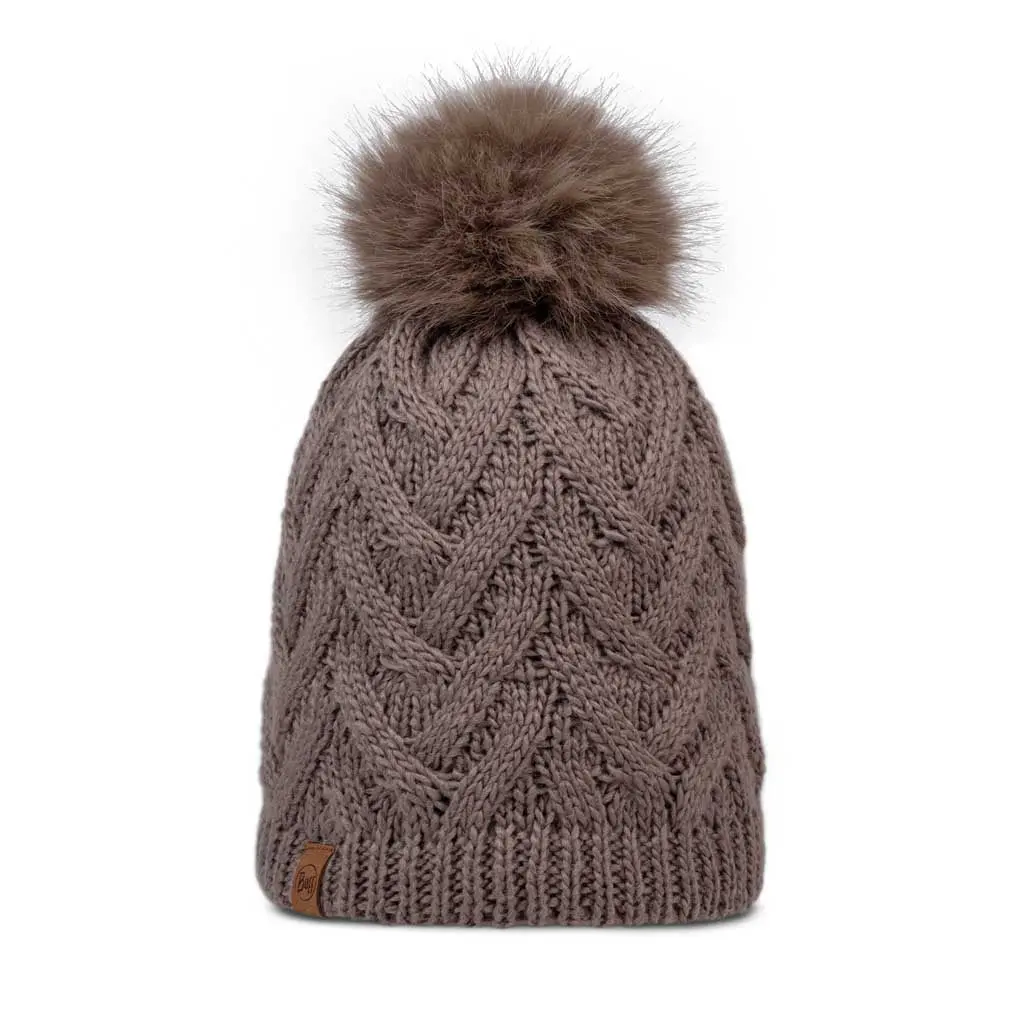 Caryn Knitted Beanie & Fleece Band 1