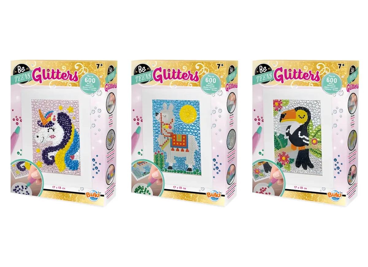 Buki Be Teens Glitters Animal Diamond Embroidery - Assortment 1