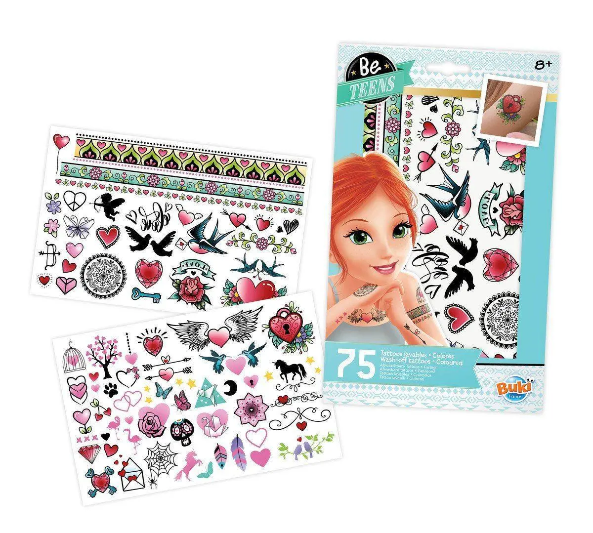 Buki France Bee Teens 75 Washable Tattoos 1