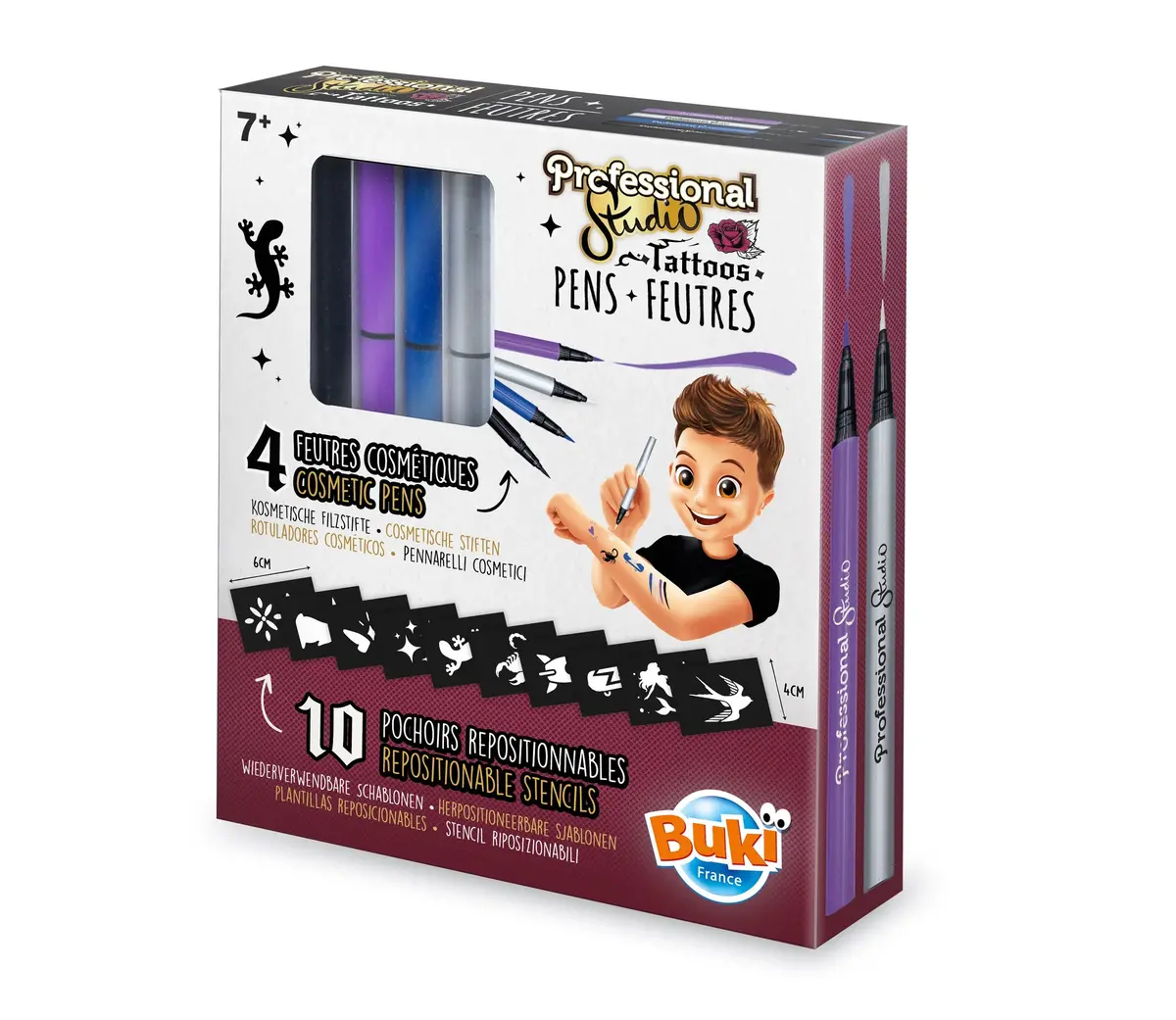Buki France Tattoos Pens - Silver 1