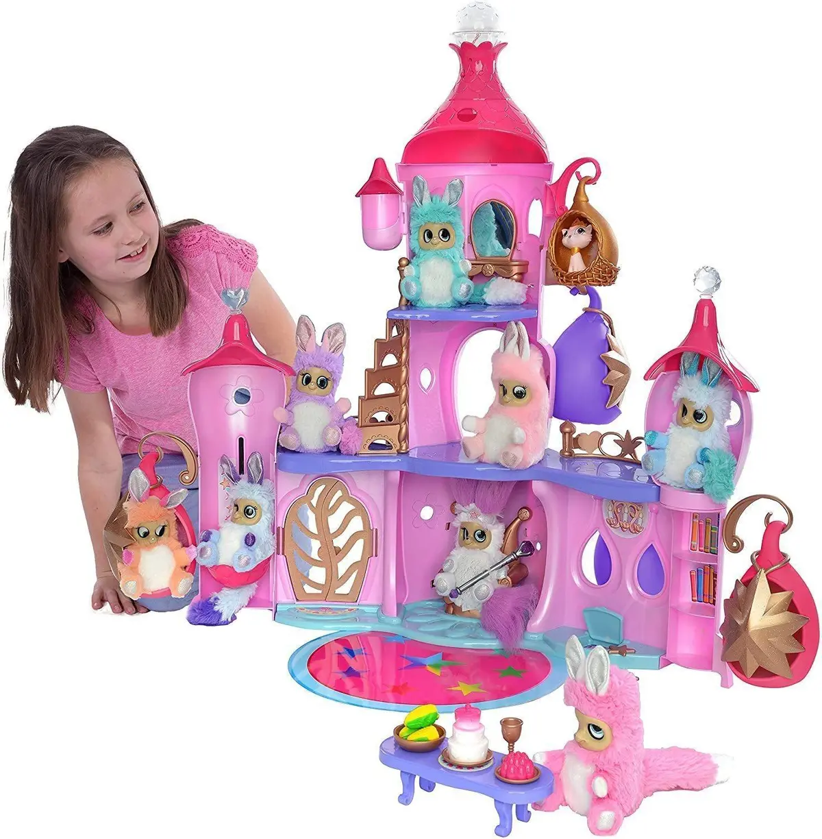 Bush Baby World Shimmer Palace Lightshow Playset With Bush Baby Soft Toy 1