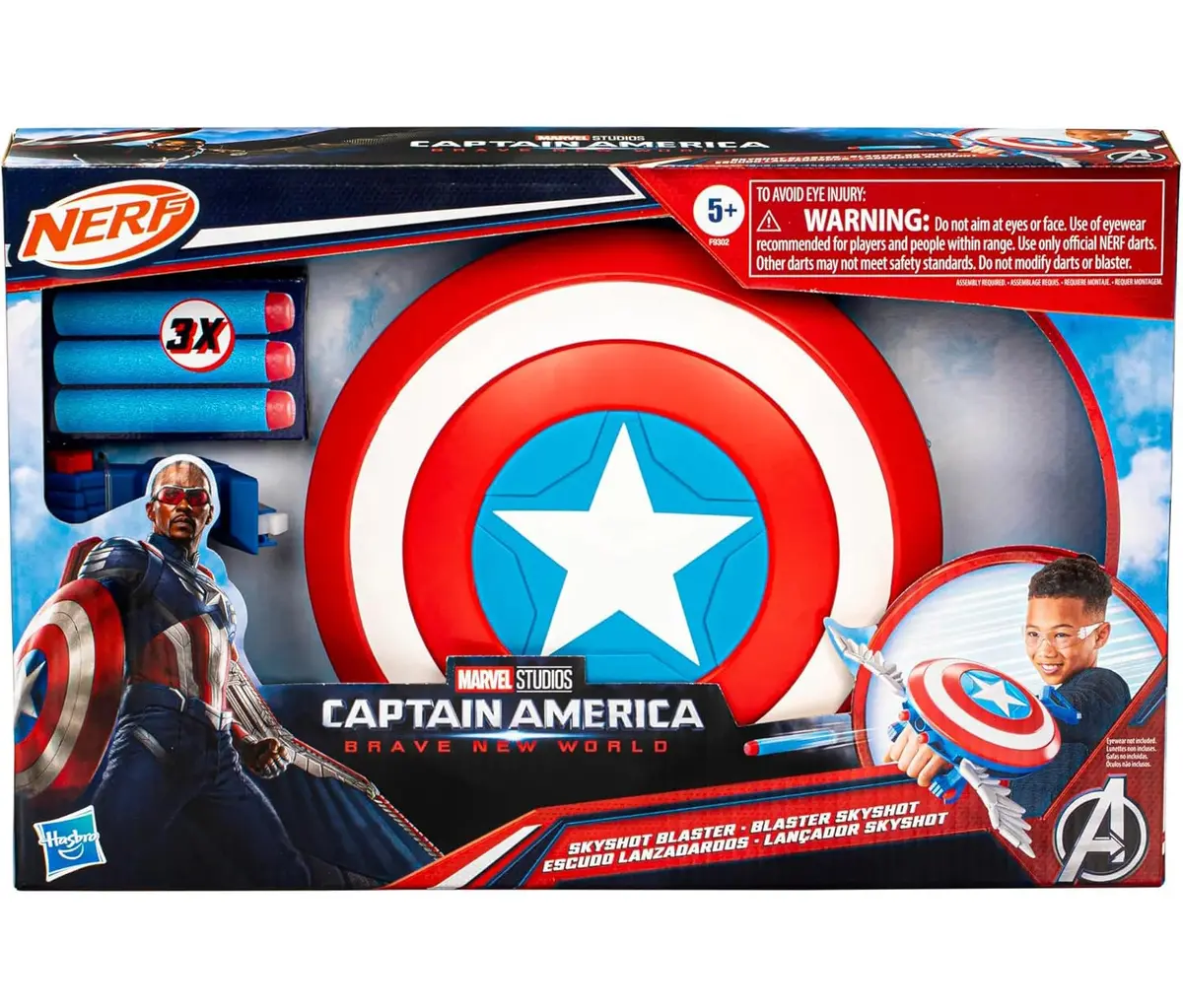 Captain America Brave New World Nerf Skyshot Blaster 2