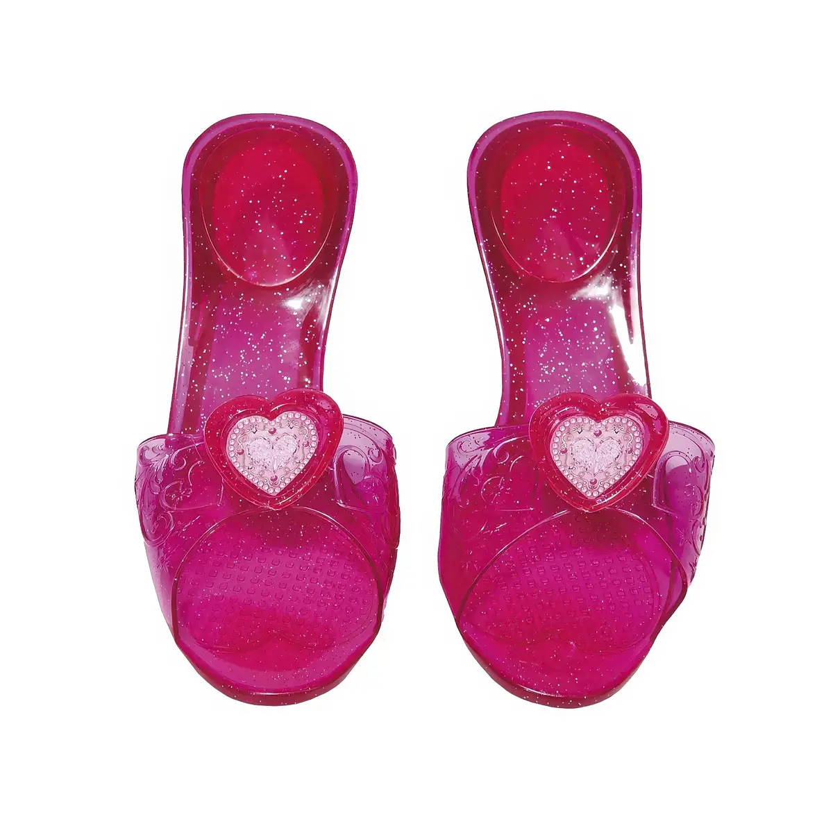 Pink Princess Shoes With Heart Fob 1
