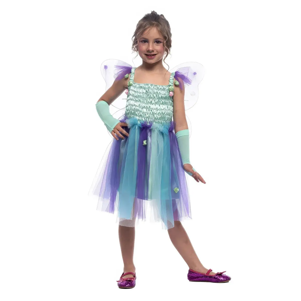 Forest Fairy Kids Fancy Dress Costume - Size Small 1