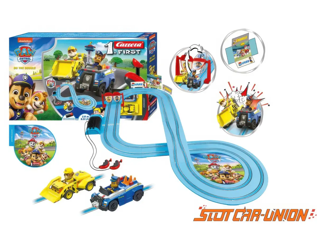 Carrera First Paw Patrol Double 2.9M Track Racing Set 1