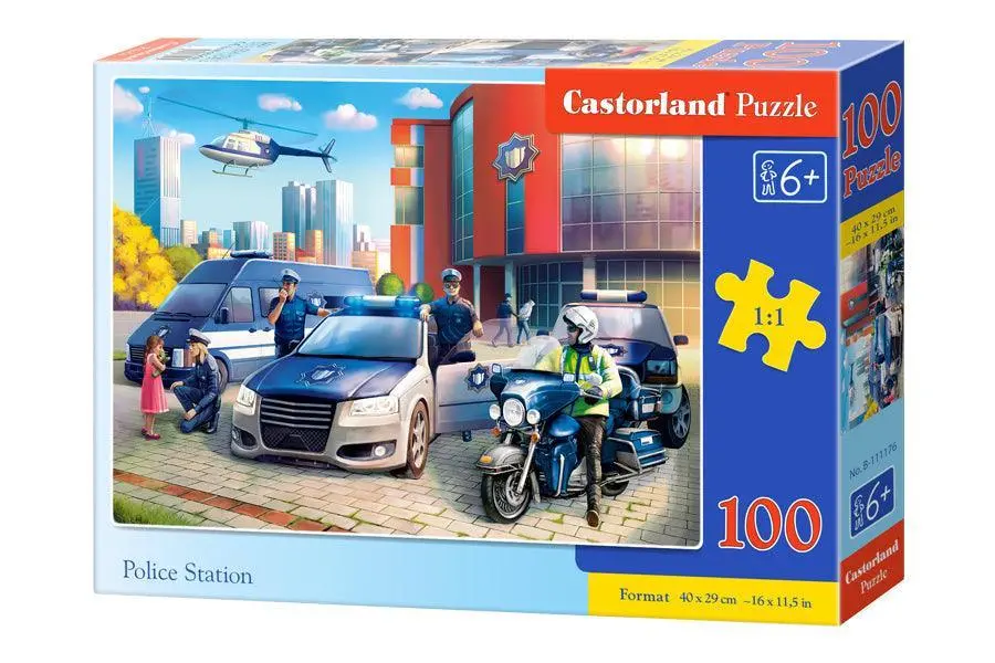 Castorland 100 Piece Jigsaw Puzzle - Police Station 1