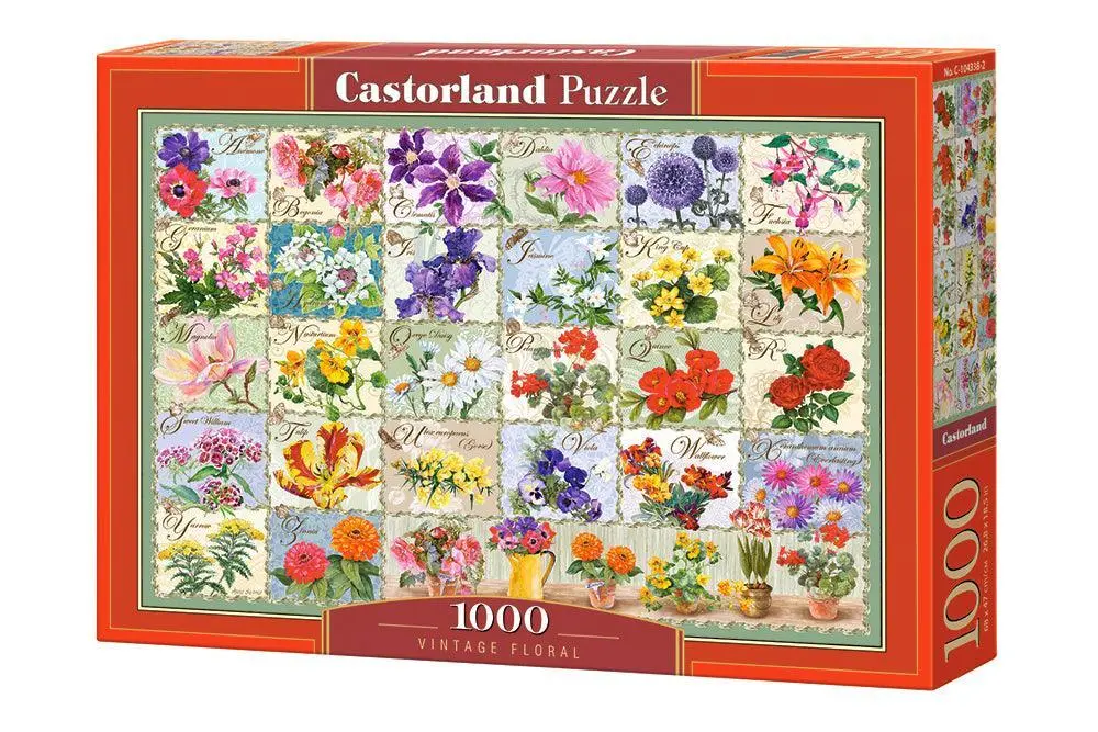 Castorland 1000 Piece Jigsaw Puzzle - Vintage Floral 1