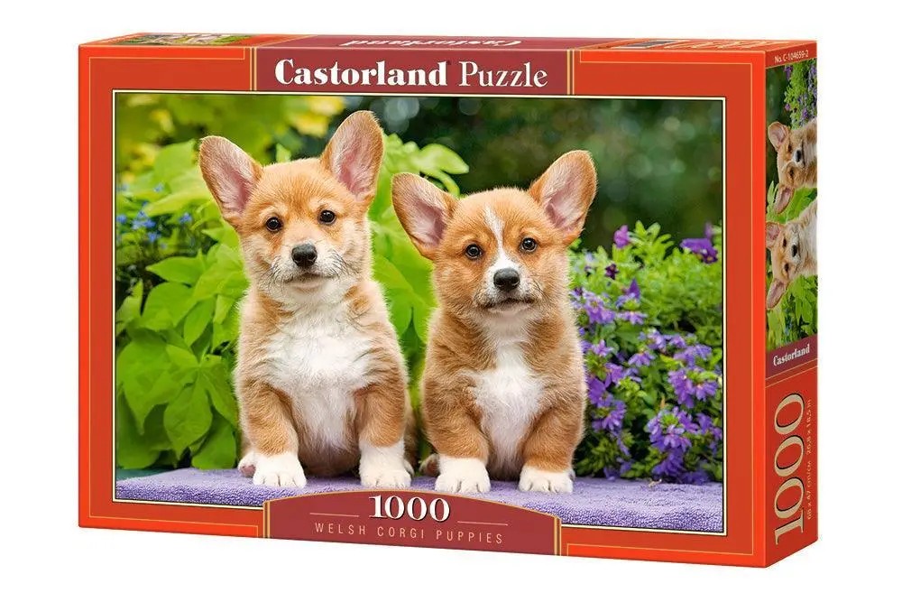 Castorland 1000 Piece Jigsaw Puzzle - Welsh Corgi Puppies 1
