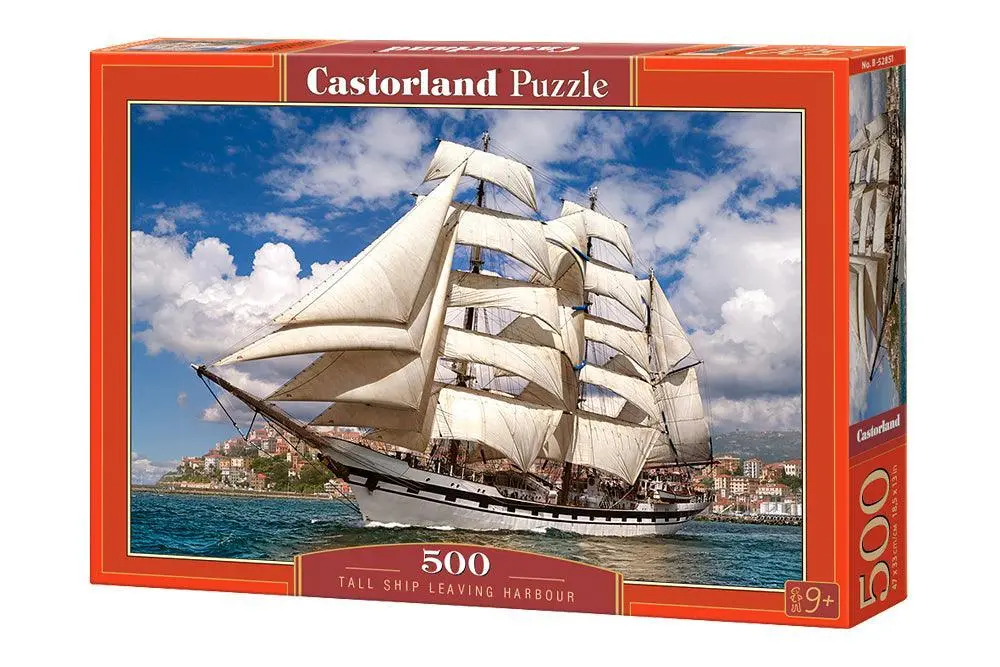 Castorland 500 Piece Jigsaw Puzzle - Tall Ship Leaving Harbour 1