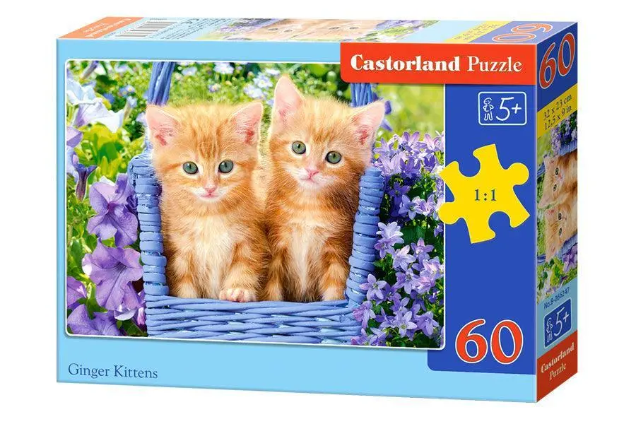 Castorland 60 Piece Jigsaw Puzzle - Ginger Kittens 1